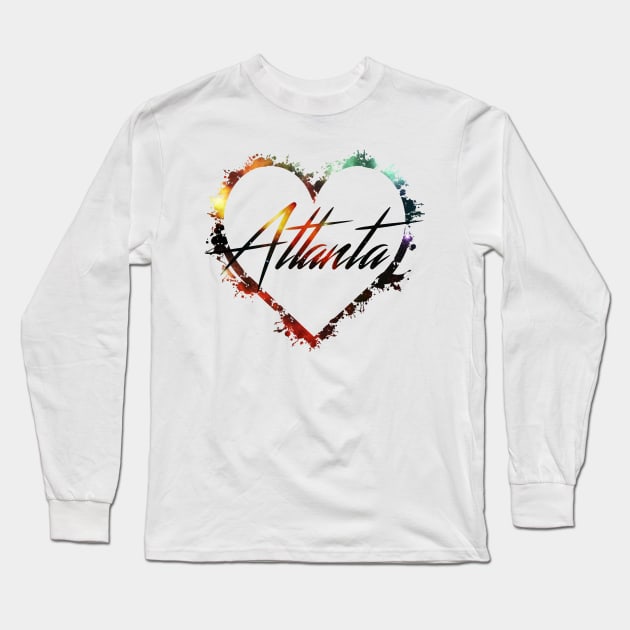 I Love Atlanta Long Sleeve T-Shirt by StupidHead